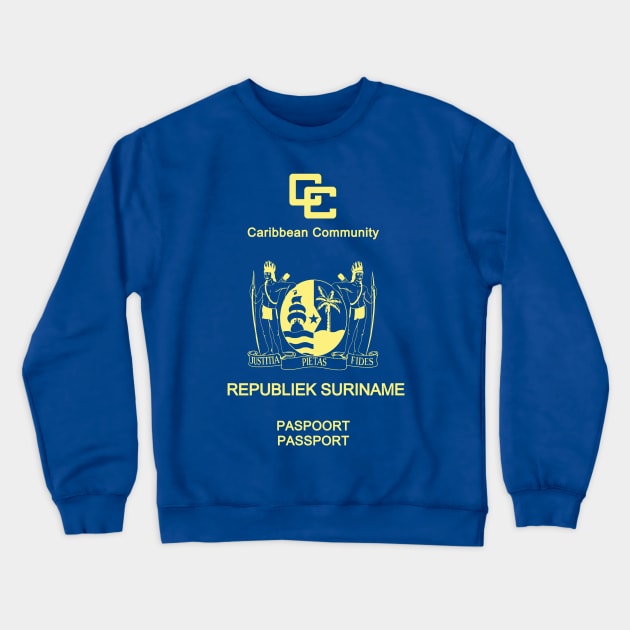 Suriname Passport Crewneck Sweatshirt by Travellers